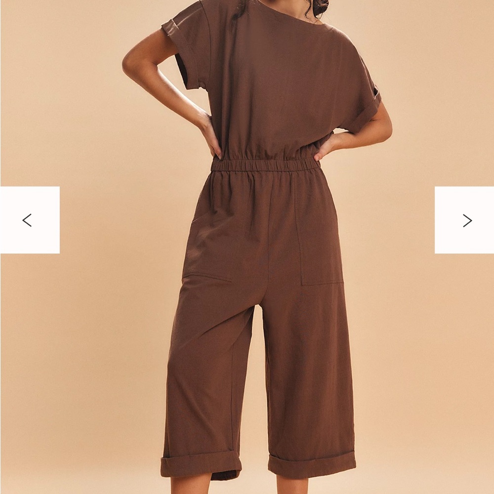 Free People Brown Jumpsuit